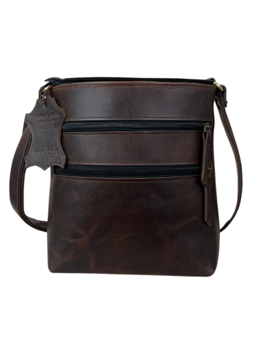  Buffalo Leather Crossbody Handbag Women's Hobo Bag Vintage Small Sling Crossover
